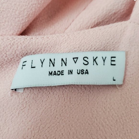 Flynn Skye Bri Mini Dress Large Pink Cut Out Front Tie Barbiecore Sleeveless NEW - Picture 8 of 12